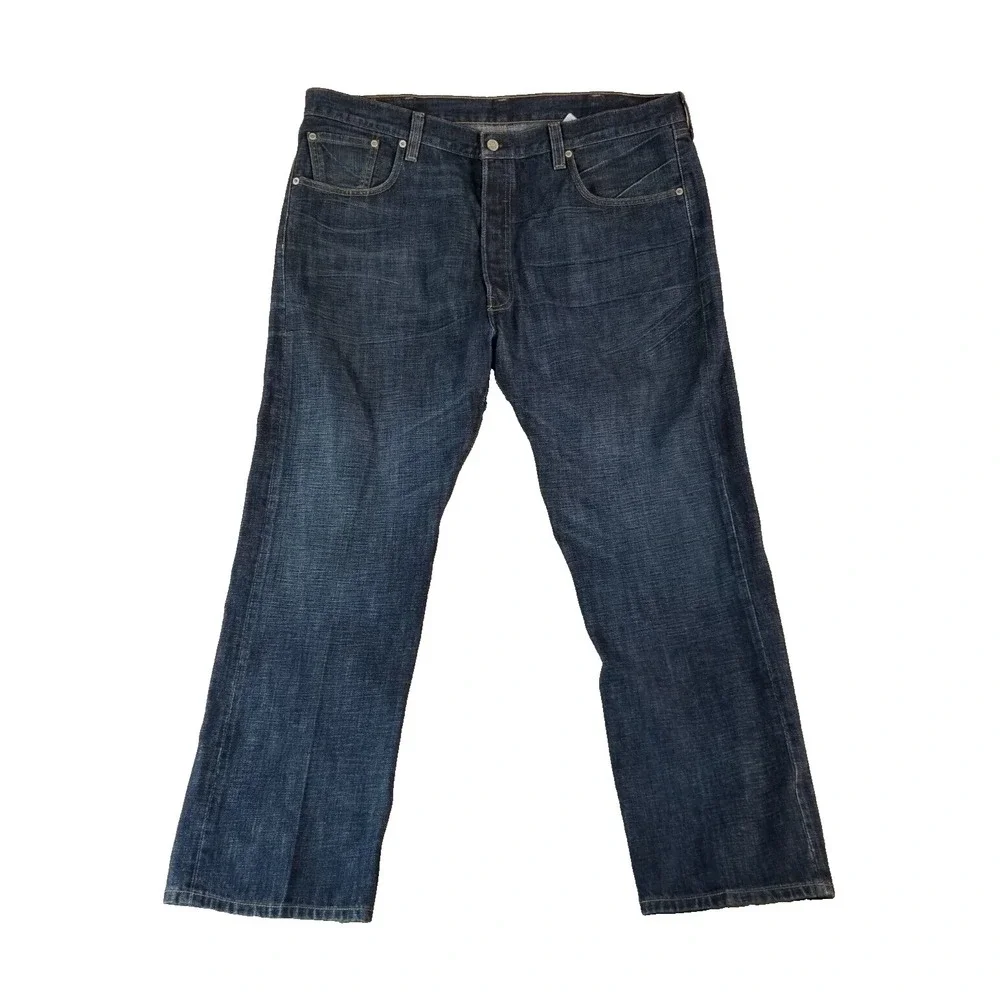 Levi's 501 jeans men's 40 x 30 regular fit straight blue button fly denim pants